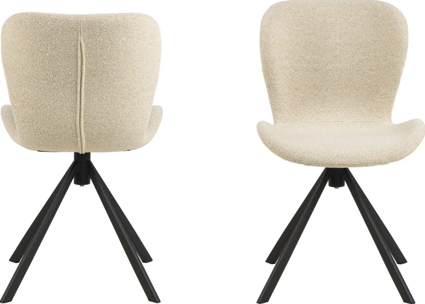 Eetkamerstoel Zaria Beige Draaibaar - Giga Living