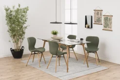 Eetkamerstoel Zaria Groen - Giga Living