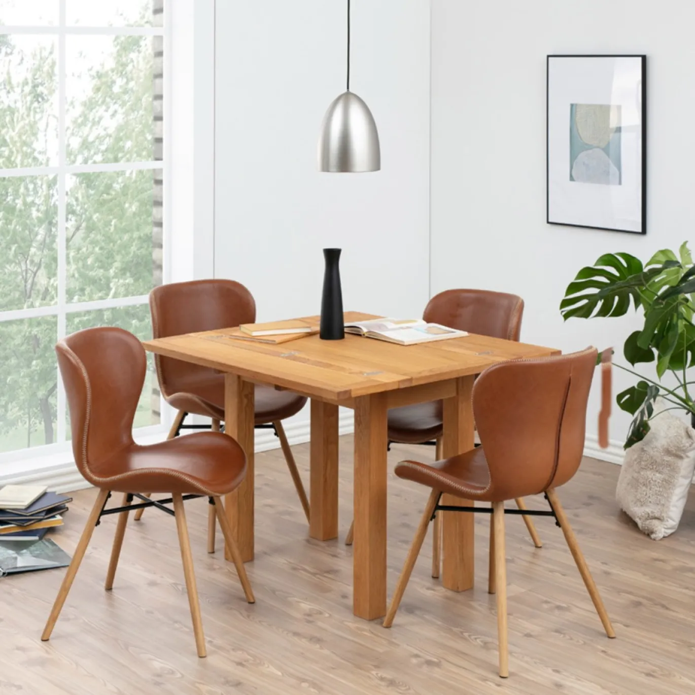 Eetkamerstoel Zaria PU-Leer Bruin - Giga Living