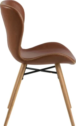 Eetkamerstoel Zaria PU-Leer Bruin - Giga Living