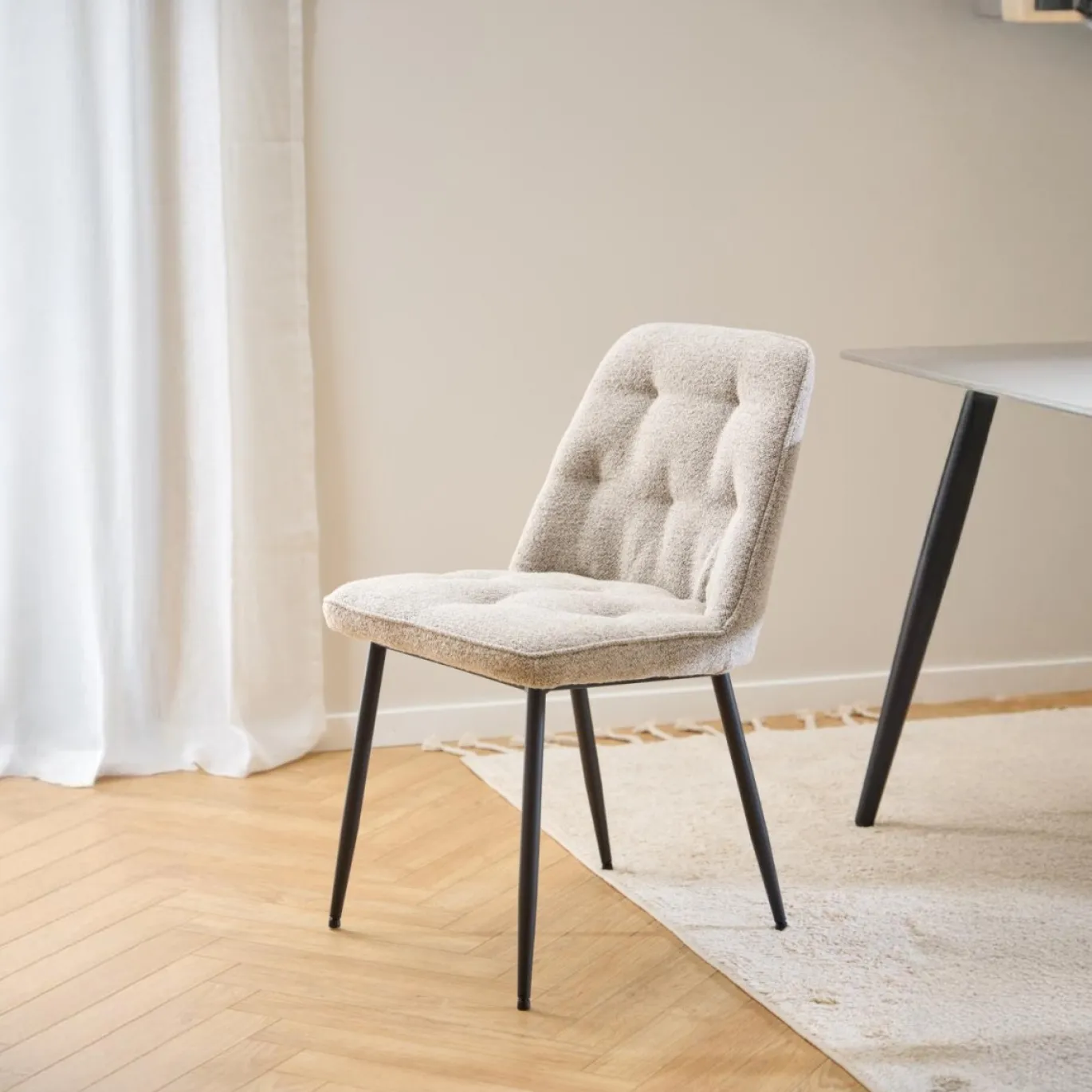 Eetkamerstoel Zion Beige - Giga Living
