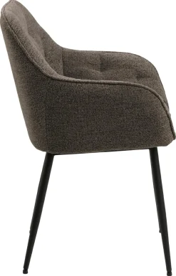 Eetkamerstoel Zion met Armleuning Taupe - Giga Living