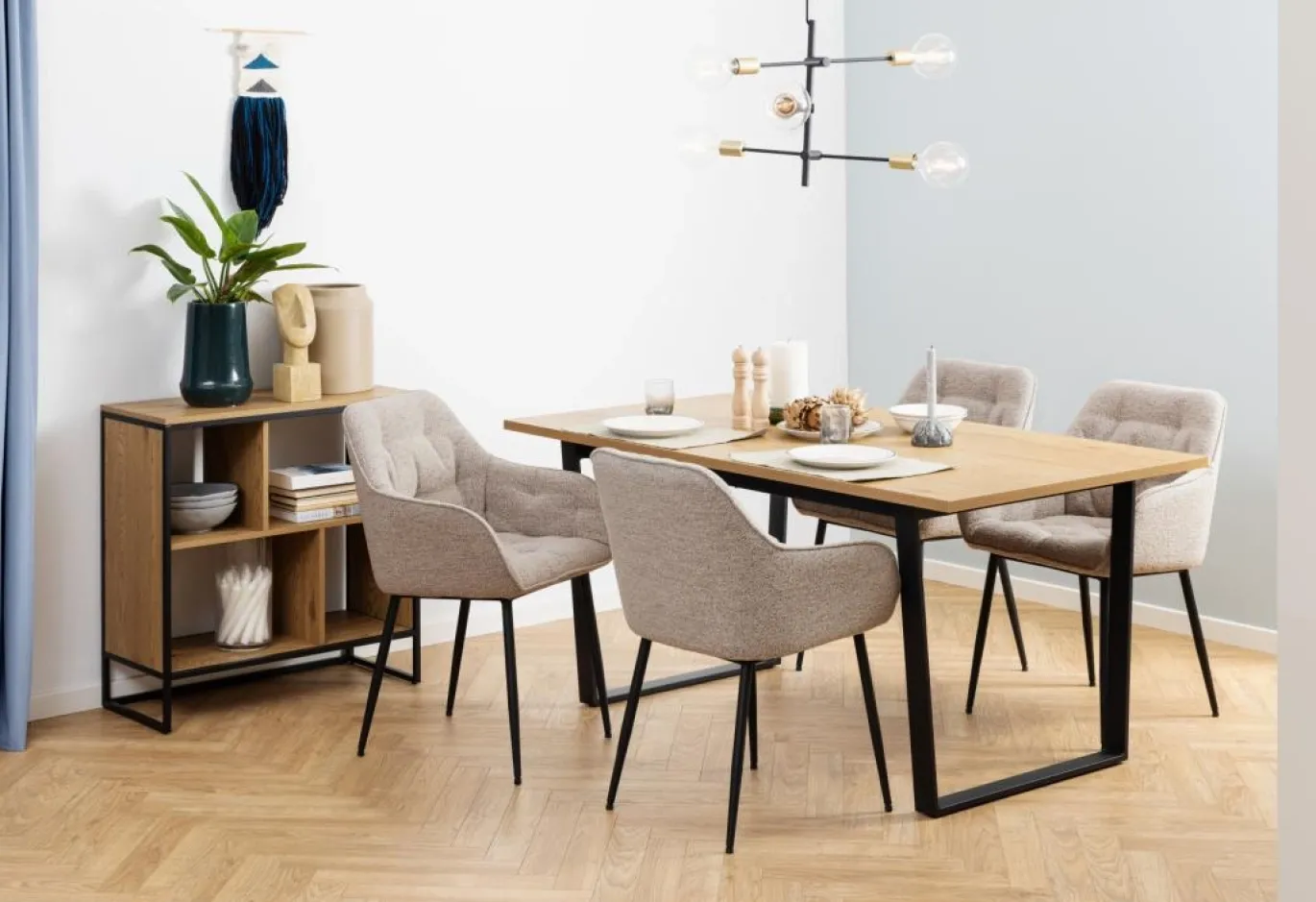 Eetkamerstoel Zion Monza Met Armleuning Beige - Giga Living
