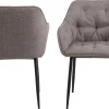 Eetkamerstoel Zion Monza Met Armleuning Bruin - Giga Living