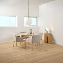 Eetkamerstoel Zumen Met Armleuning Beige Monza - Giga Living
