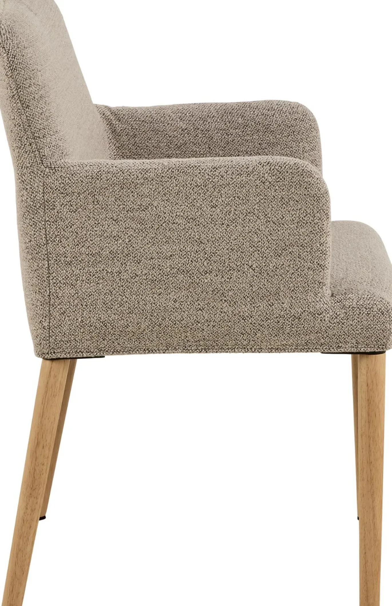 Eetkamerstoel Zumen Met Armleuning Beige Monza - Giga Living