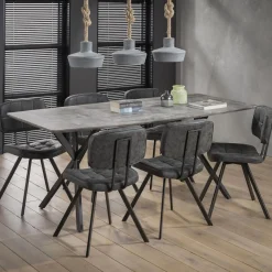 Eetkamertafel 190cm Betonlook - Giga Meubel