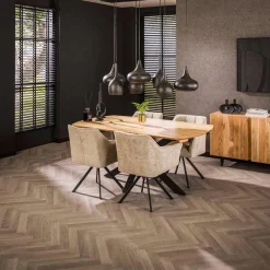 Eetkamertafel Extend Acacia Naturel Uitschuifbaar 175/275cm - Giga Meubel