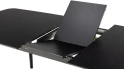 Eetkamertafel Gradje Rechthoekig Eiken Zwart Uitschuifbaar - Giga Living