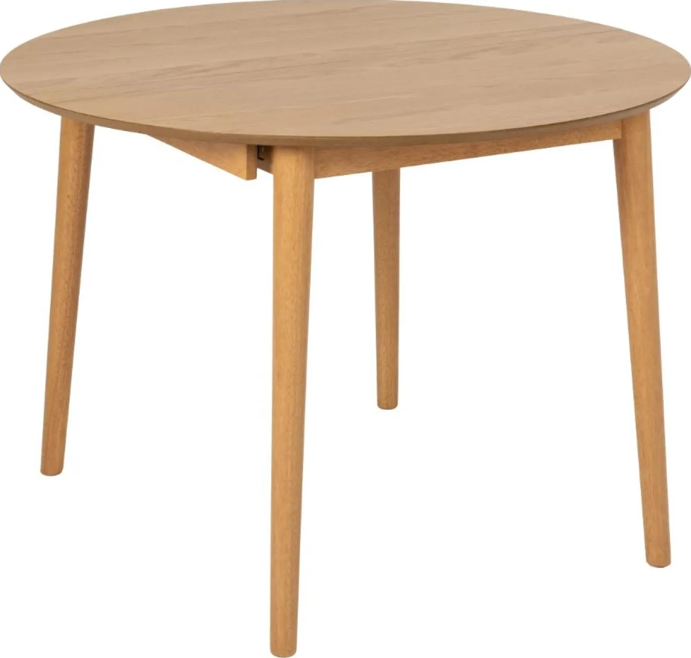 Eetkamertafel Gradje Rond Eiken Naturel Uitschuifbaar - Giga Living