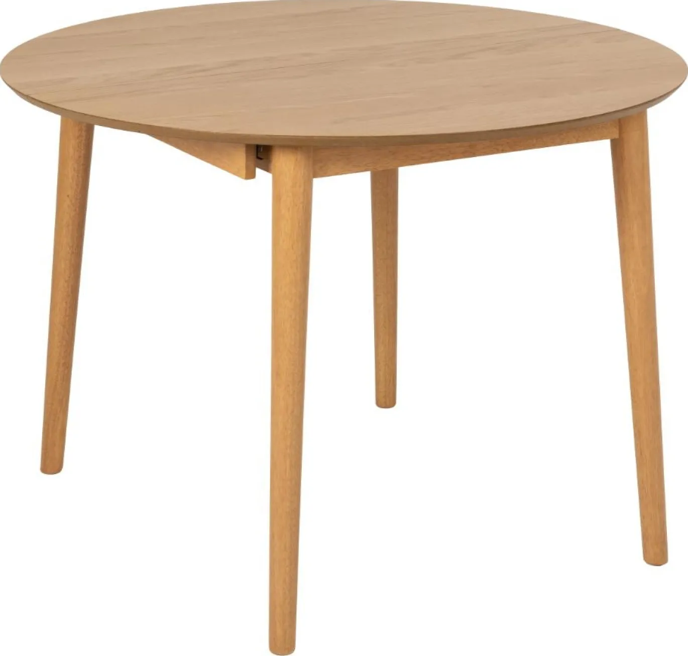 Eetkamertafel Gradje Rond Eiken Naturel Uitschuifbaar - Giga Living