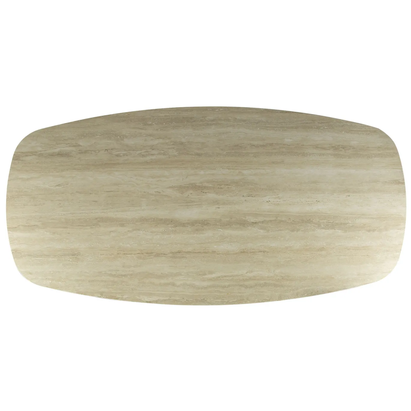 Eetkamertafel Romano Deens Ovaal Travertinlook 180cm - Giga Meubel