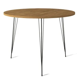 Eetkamertafel Sandalf Melamine Caucasian Eiken