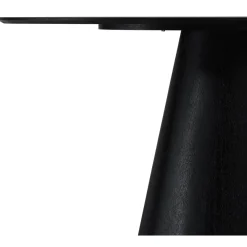 Eetkamertafel Tango Ovaal 160x90cm Zwart Eiken - Giga Meubel