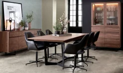 Eetkamertafel Tokyo Walnoot 200/250x100cm - Giga Meubel