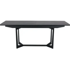 Eetkamertafel Tokyo Zwart Eiken 200/250x100cm - Giga Meubel