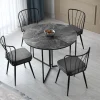 Eetkamertafel Yaprak Melamine Antraciet