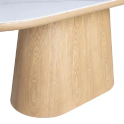 Eettafel Alba Naturel Marmer 200cm Ovaal - Giga Meubel