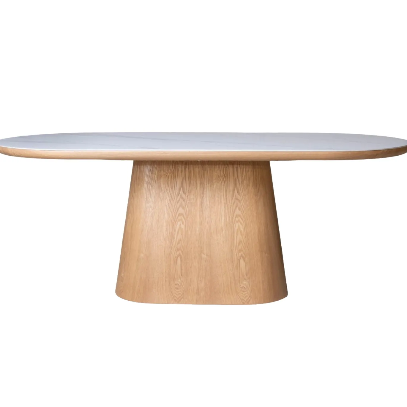 Eettafel Alba Naturel Marmer 200cm Ovaal - Giga Meubel