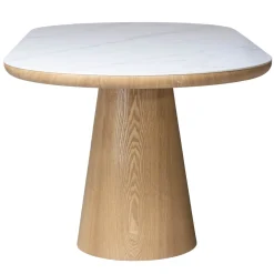 Eettafel Alba Naturel Marmer 200cm Ovaal - Giga Meubel
