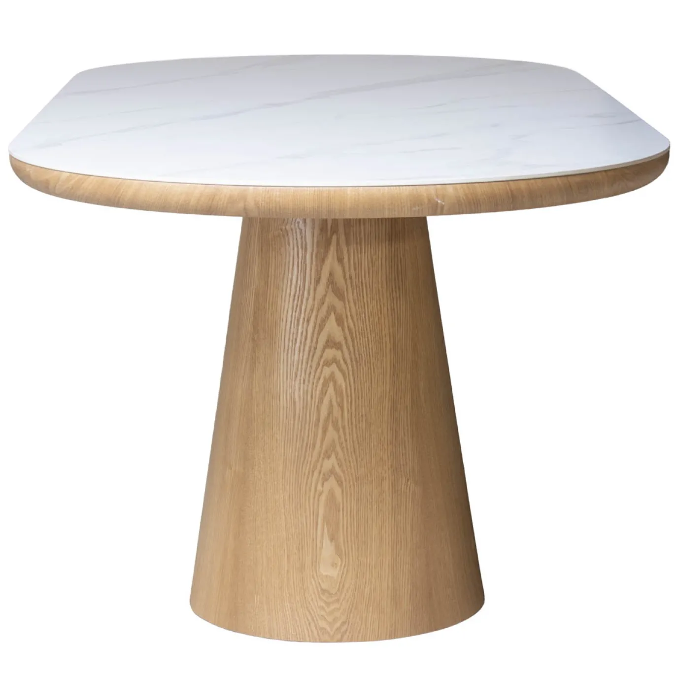 Eettafel Alba Naturel Marmer 200cm Ovaal - Giga Meubel