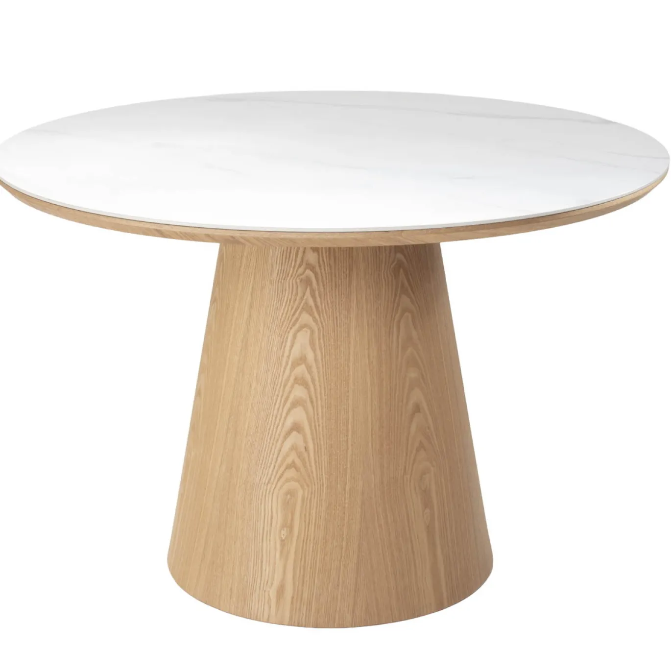 Eettafel Alba Naturel Marmer 115cm Rond - Giga Meubel