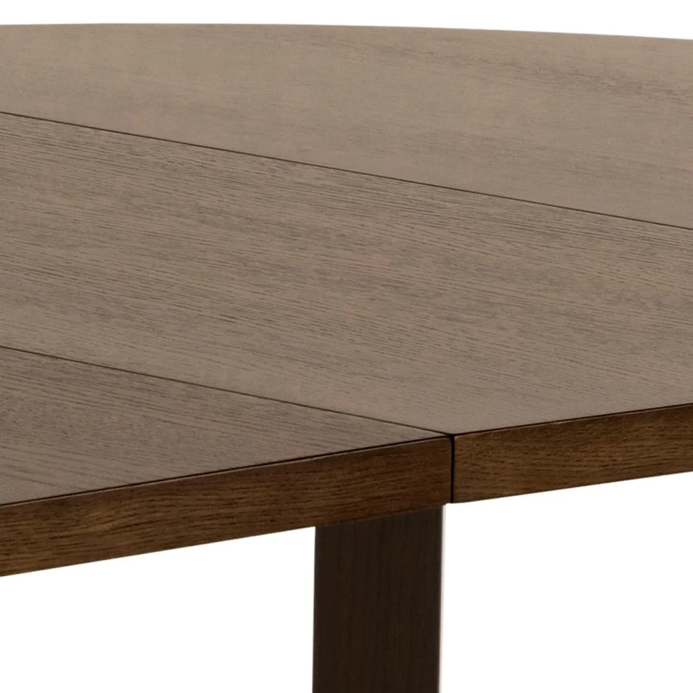 Eettafel Annie Eikenfineer Smoke Ø120/220x75cm - Giga Living