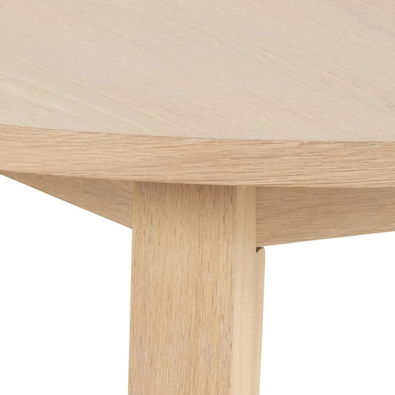 Eettafel Annie Eikenfineer Wit Ø120x75cm - Giga Living