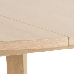 Eettafel Annie Eikenfineer Wit Ø120x75cm - Giga Living