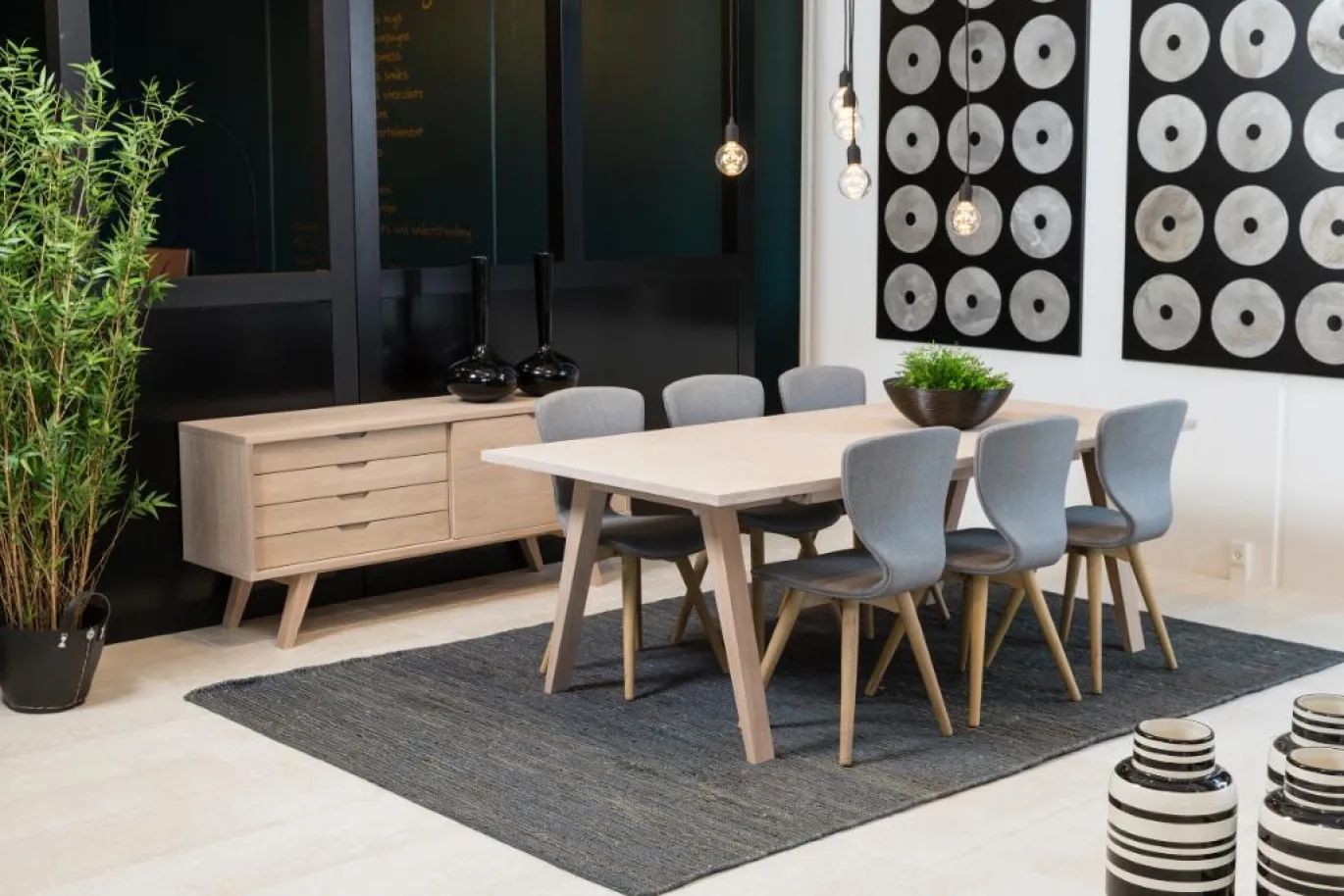 Eettafel Annie Eikenfineer Wit 210/310cm - Giga Living