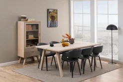 Eettafel Annie Eikenfineer Wit 200cm - Giga Living