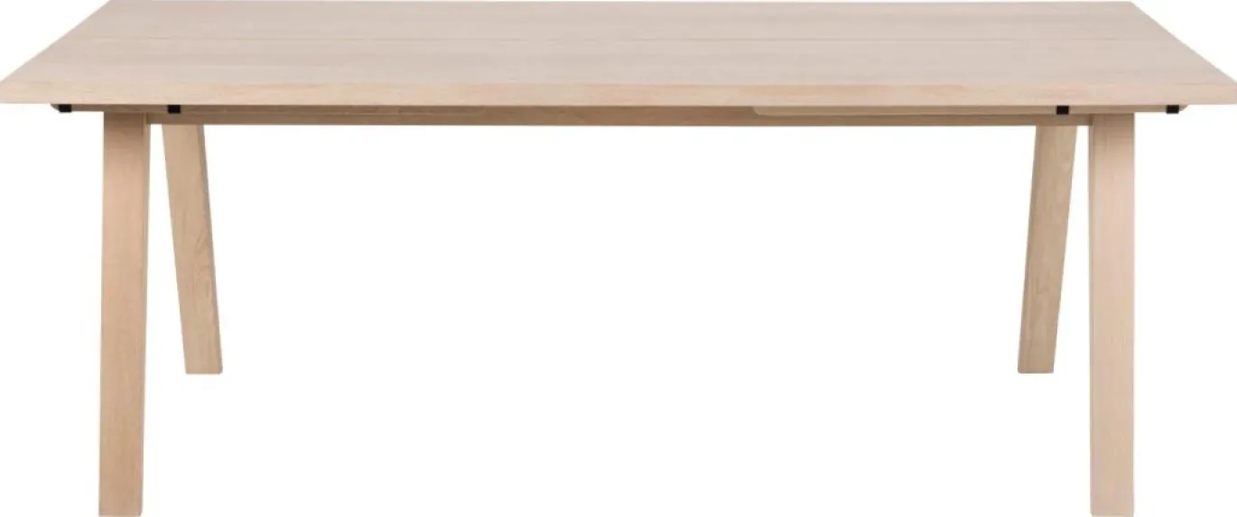 Eettafel Annie Eikenfineer Wit 200cm - Giga Living