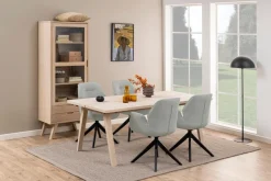 Eettafel Annie Eikenfineer Wit 200cm - Giga Living