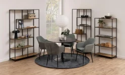Eettafel Aurora MDF Zwart Ø110cm - Giga Living