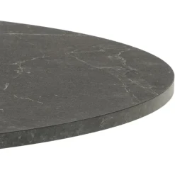 Eettafel Aurora Rond MDF Zwart Ø110cm - Giga Living