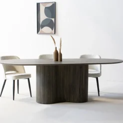 Eettafel Ava Ovaal Bruin 240cm - Giga Meubel