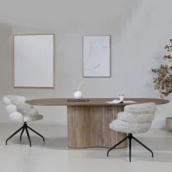 Eettafel Ava Ovaal Naturel 200cm - Giga Meubel