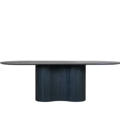 Eettafel Ava Ovaal Zwart 240cm - Giga Meubel