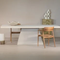 Eettafel Avia Rechthoek Beige 160cm - Giga Meubel