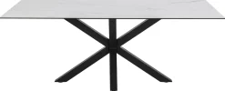 Eettafel Axel Rechthoek Keramiek Wit 200cm - Giga Living