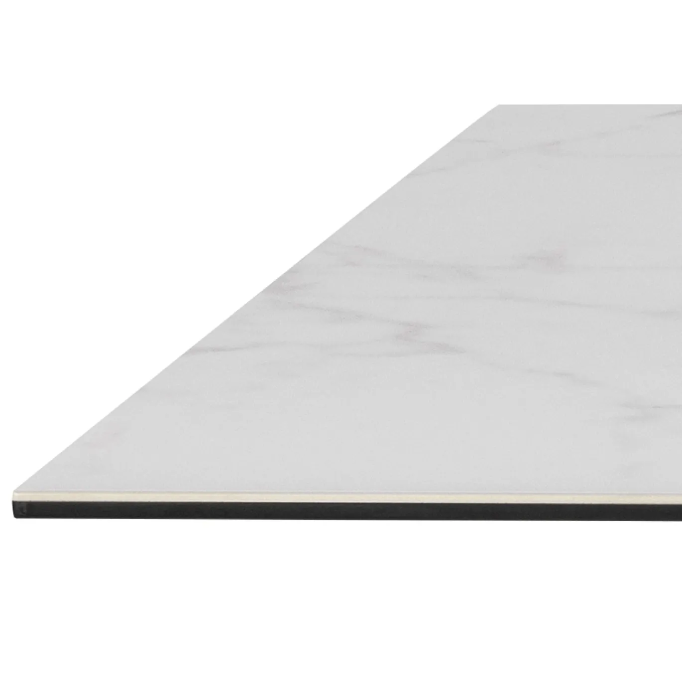 Eettafel Axel Rechthoek Keramiek Wit 200cm - Giga Living