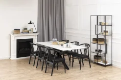 Eettafel Axel Rechthoek Keramiek Wit 200cm - Giga Living