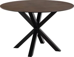 Eettafel Axel Rond Keramiek Bruin Ø120cm - Giga Living