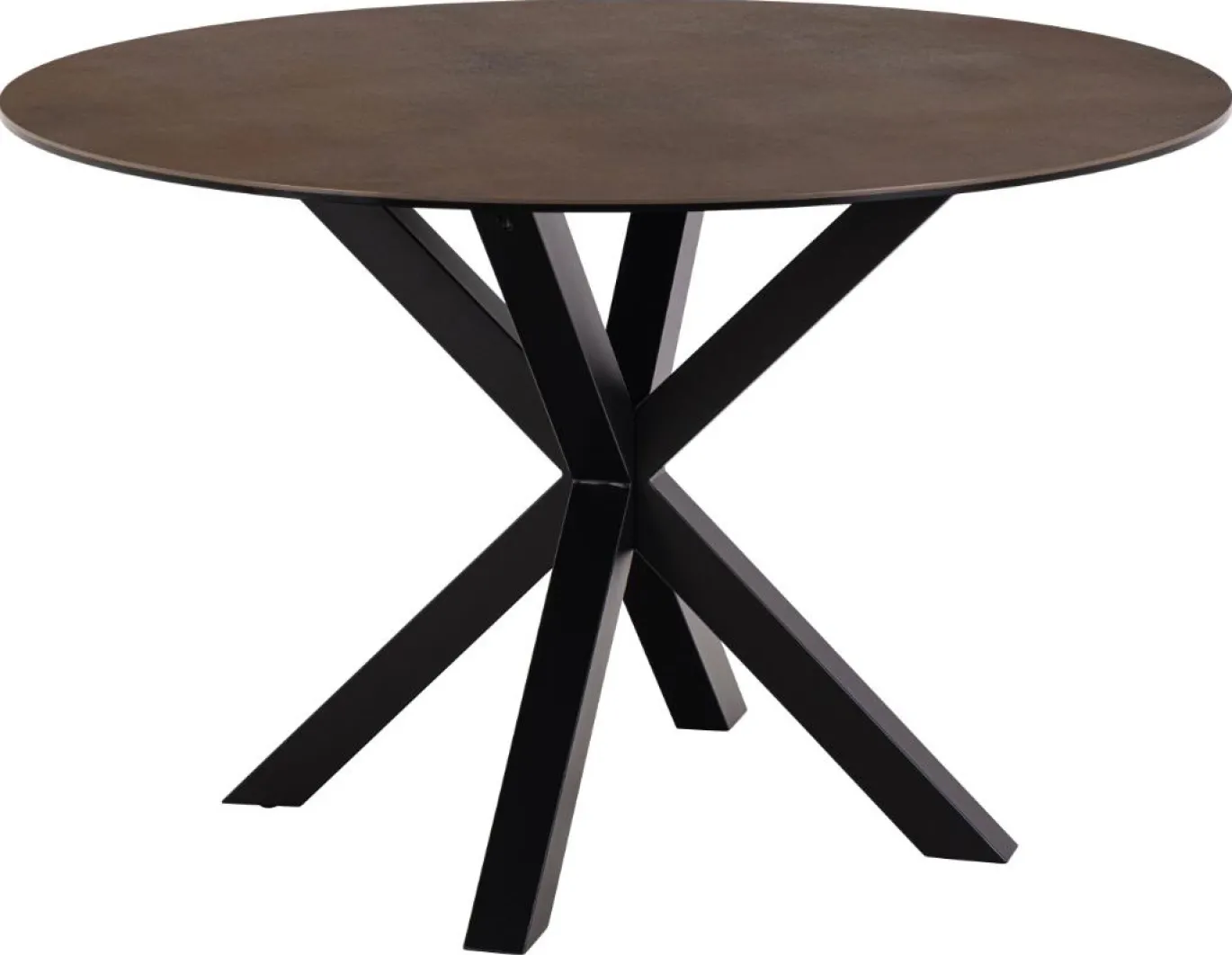 Eettafel Axel Rond Keramiek Bruin Ø120cm - Giga Living