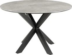 Eettafel Axel Rond Keramiek Grijs Ø120cm - Giga Living