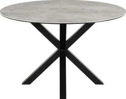 Eettafel Axel Rond Keramiek Grijs Ø120cm - Giga Living