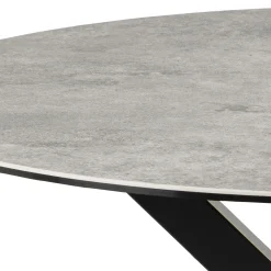 Eettafel Axel Rond Keramiek Grijs Ø120cm - Giga Living