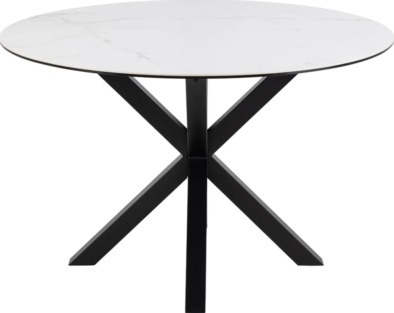 Eettafel Axel Rond Keramiek Wit Ø120cm - Giga Living