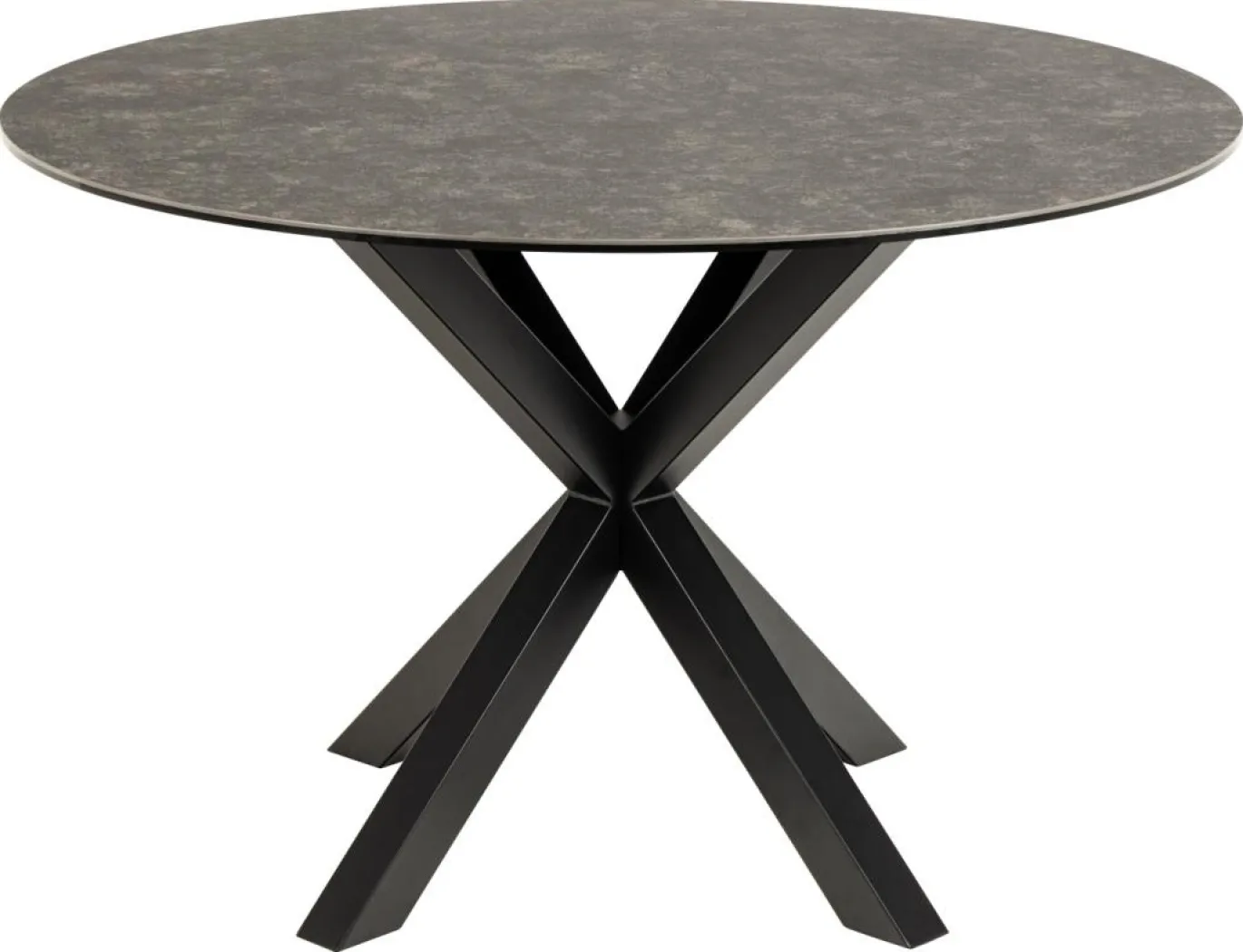 Eettafel Axel Rond Keramiek Zwart Ø120cm - Giga Living