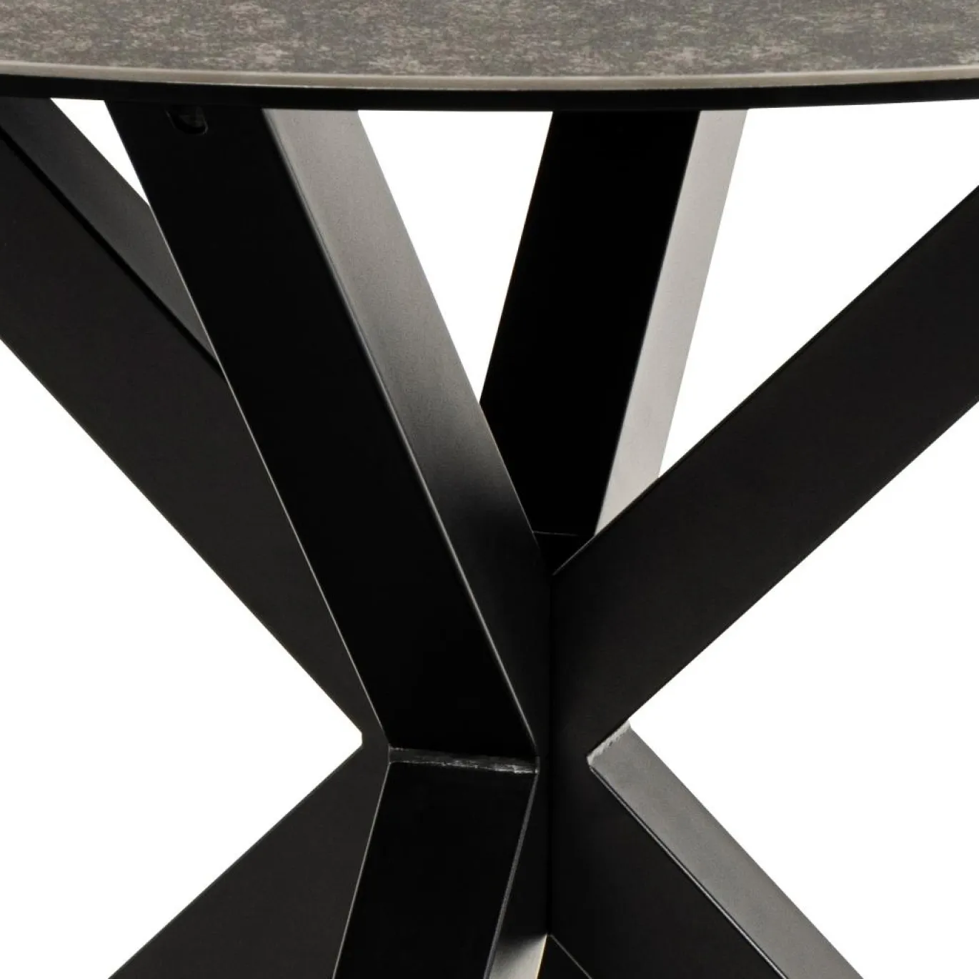 Eettafel Axel Rond Keramiek Zwart Ø120cm - Giga Living